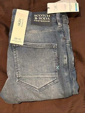 Scotch & Soda Skinny Jeans in Light Blue Denim